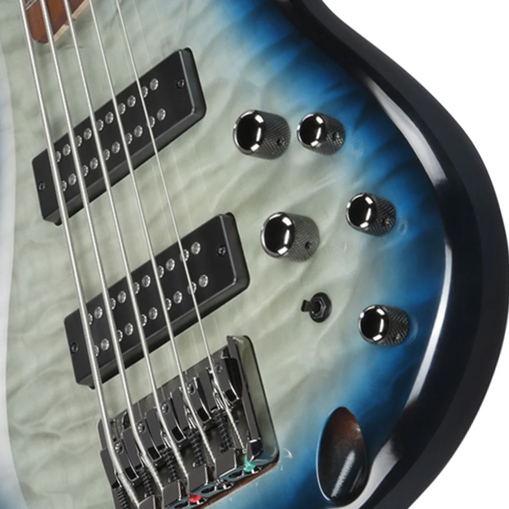 Ibanez SR405EQM Stained Cosmic Blue Starburst 5 String Electric Bass - Image 7