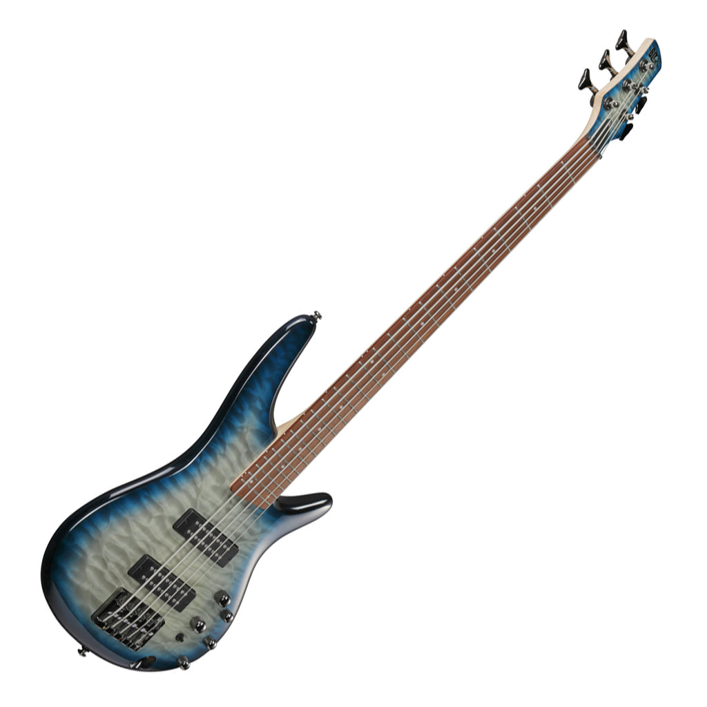Ibanez SR405EQM Stained Cosmic Blue Starburst 5 String Electric Bass - Image 8
