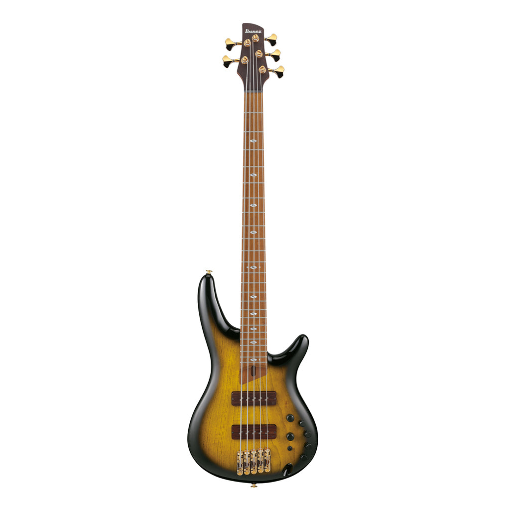 Ibanez SR4505 5-String Bass Ash Body with Roasted Maple Fretboard and Case - Desert Sunset Burst - Image 3