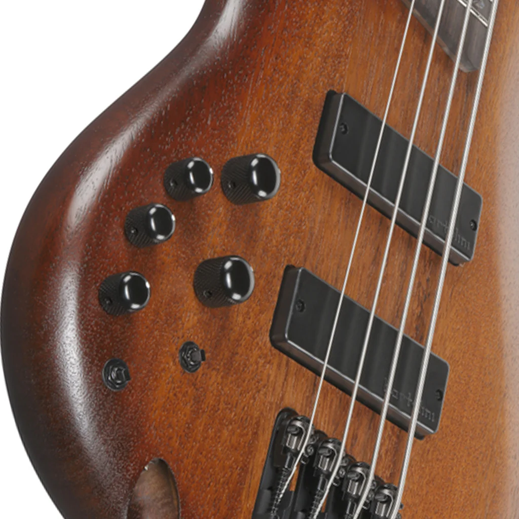 Ibanez SR500AL Left Handed Electric Bass Bartolini Pickups - Mahogany Brown Burst Low Gloss - Image 7