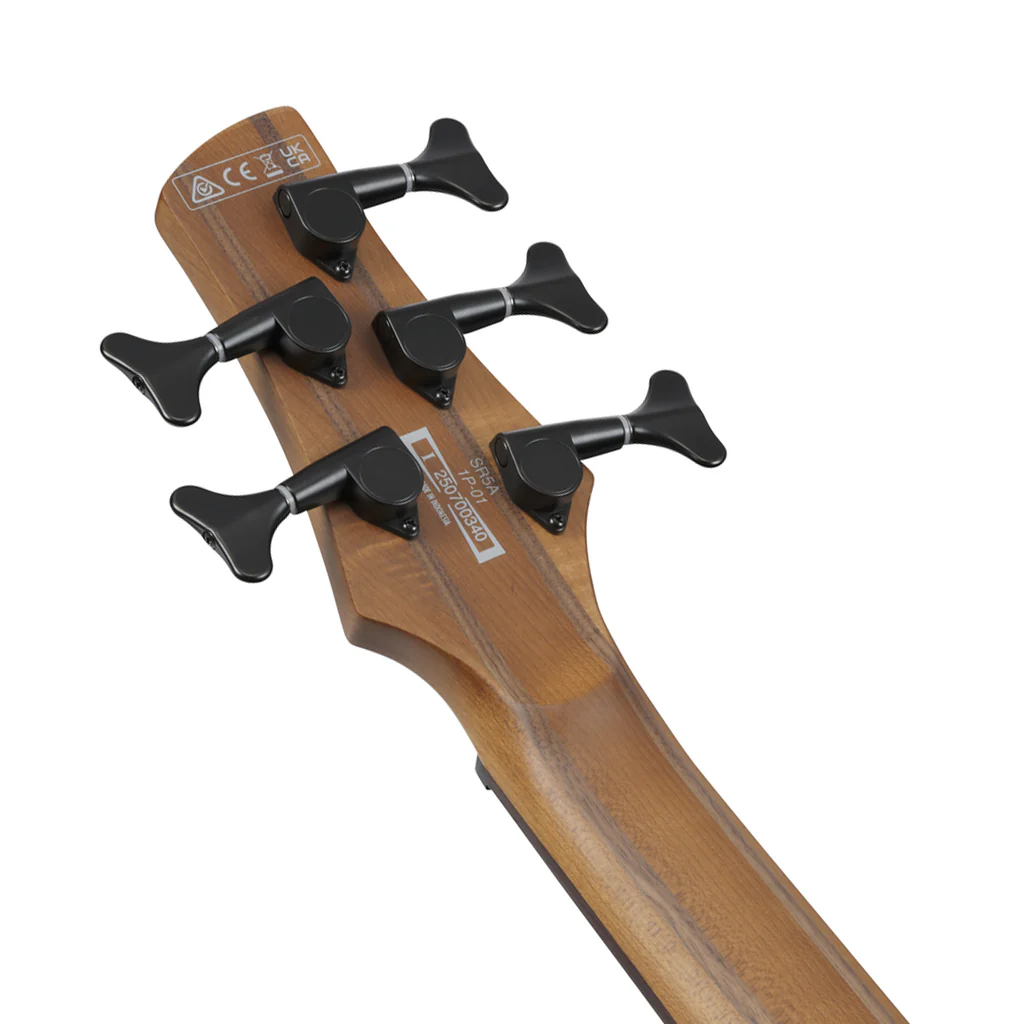 Ibanez SR505A 5-String Electric Bass Bartolini Pickups - Mahogany Brown Burst Low Gloss - Image 6
