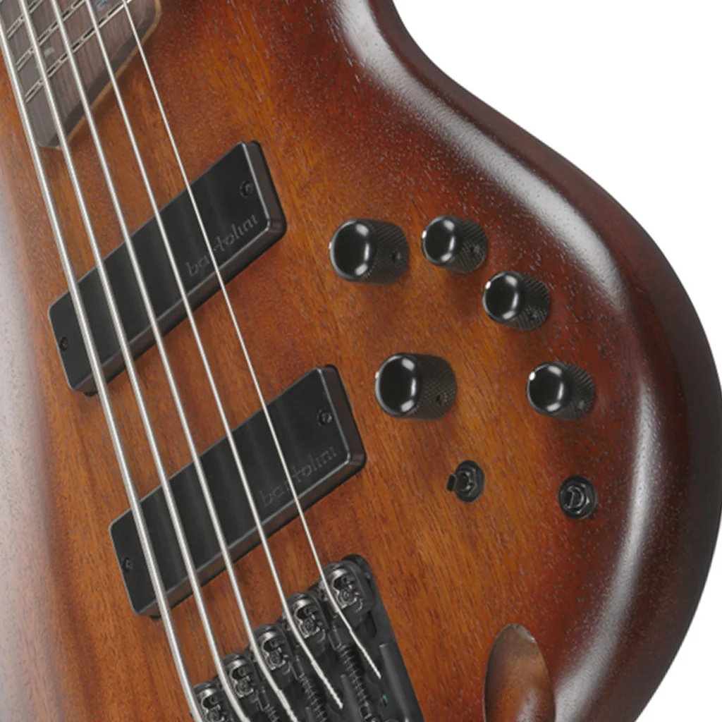 Ibanez SR505A 5-String Electric Bass Bartolini Pickups - Mahogany Brown Burst Low Gloss - Image 7