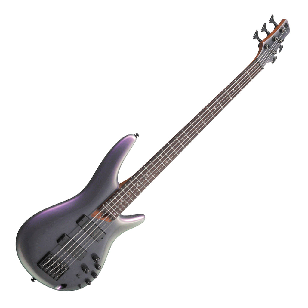 Ibanez SR505E Black Aurora Burst 5 String Electric Bass - Image 6