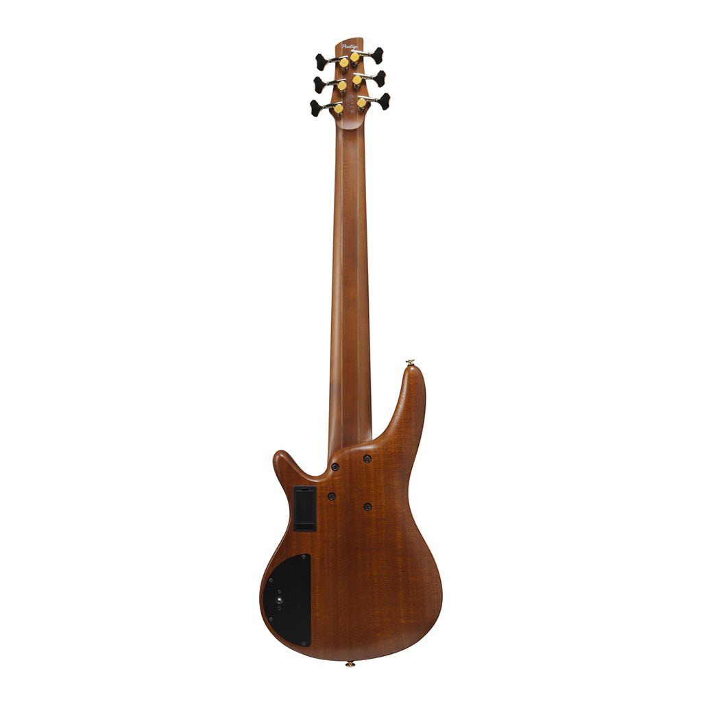 Ibanez SR5506 Prestige 6-String Bass Rosewood Fretboard and Case - Mocha Flat - Image 4