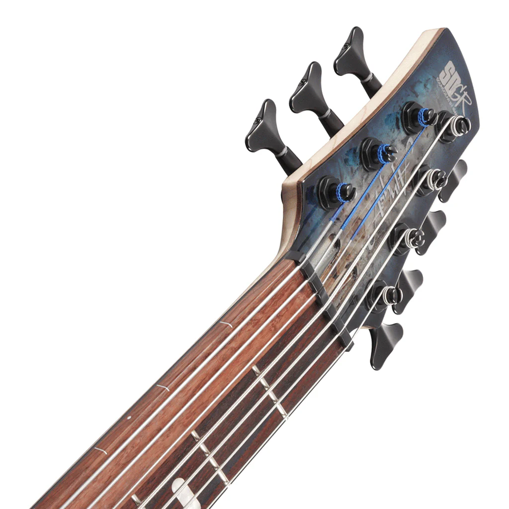 Ibanez SRAS7 Cosmic Blue Starburst 7 String 'Ashula' Electric Bass - Image 4