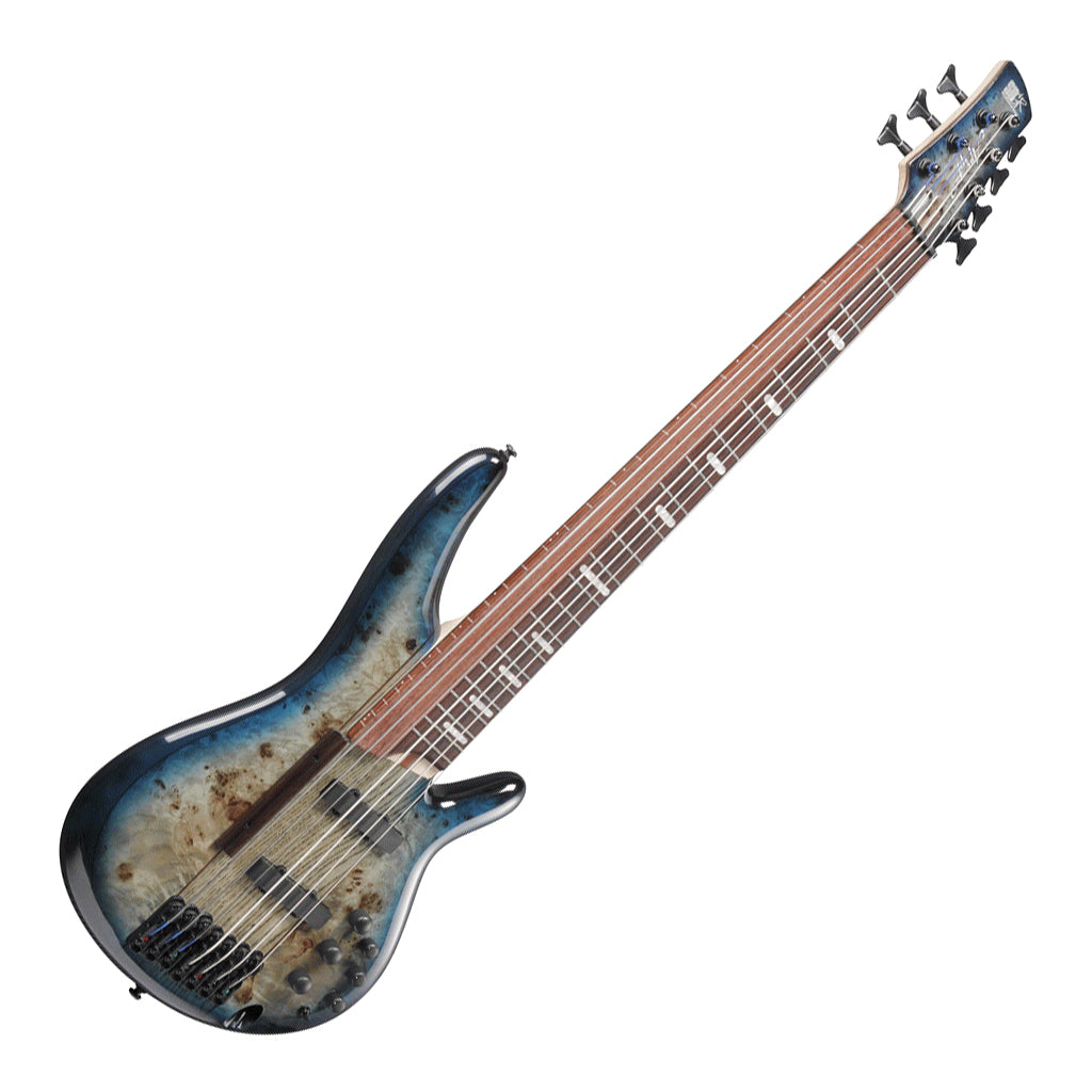 Ibanez SRAS7 Cosmic Blue Starburst 7 String 'Ashula' Electric Bass - Image 6