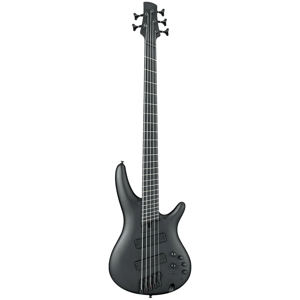 Ibanez - SRMS625EX 5 String Electric Bass - Black Flat - Image 2