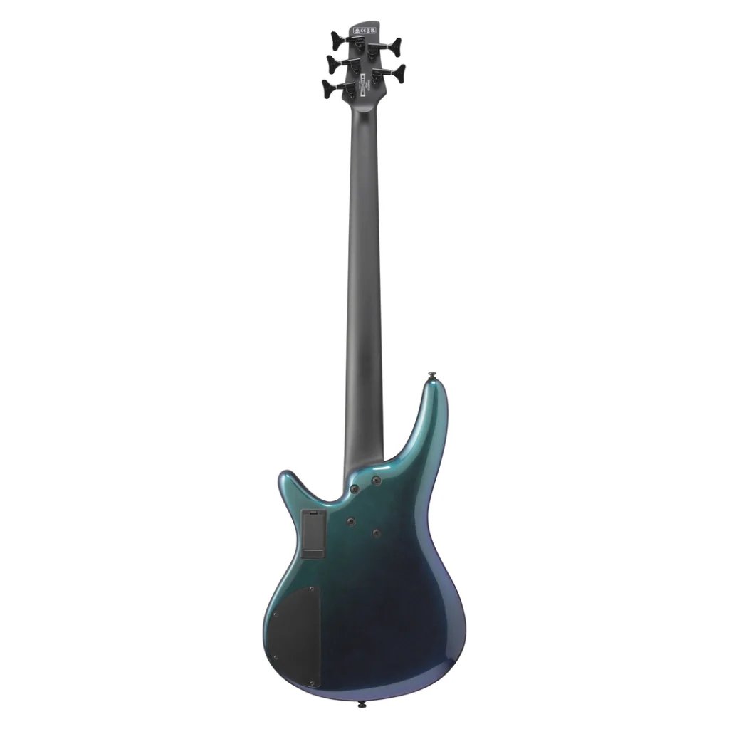 Ibanez SRMS725BCM 5 String Electric Bass Guitar Blue Chameleon - Image 4