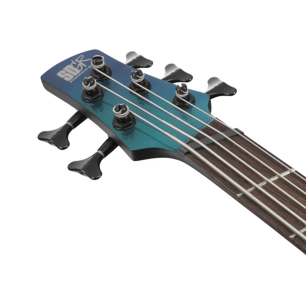 Ibanez SRMS725BCM 5 String Electric Bass Guitar Blue Chameleon - Image 5