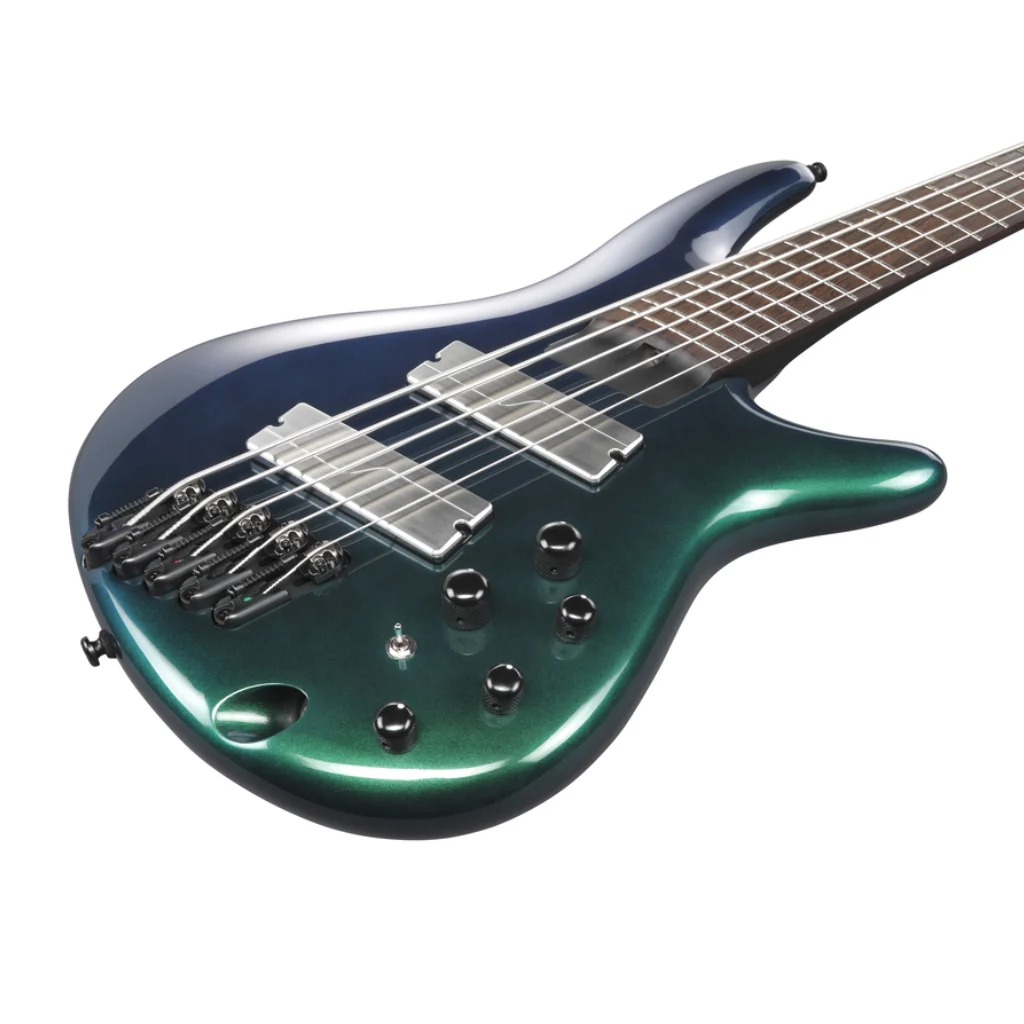 Ibanez SRMS725BCM 5 String Electric Bass Guitar Blue Chameleon - Image 7