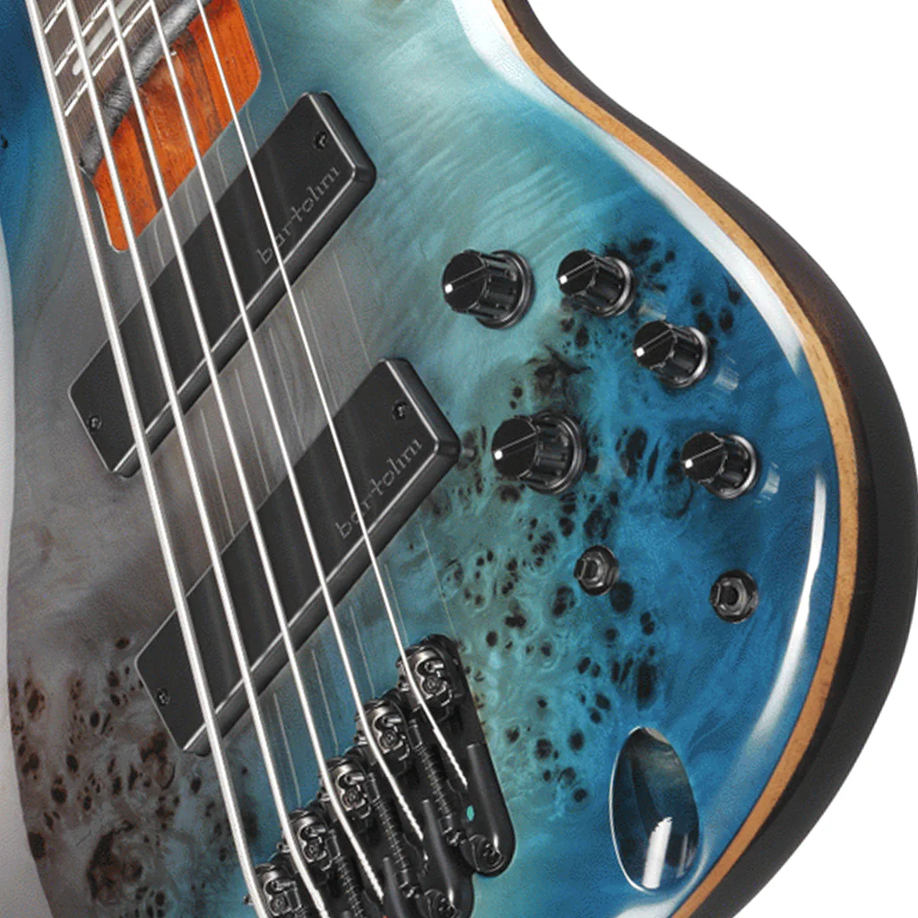 Ibanez SRMS805 Tropical Seafloor 5 String Electric Bass - Image 5
