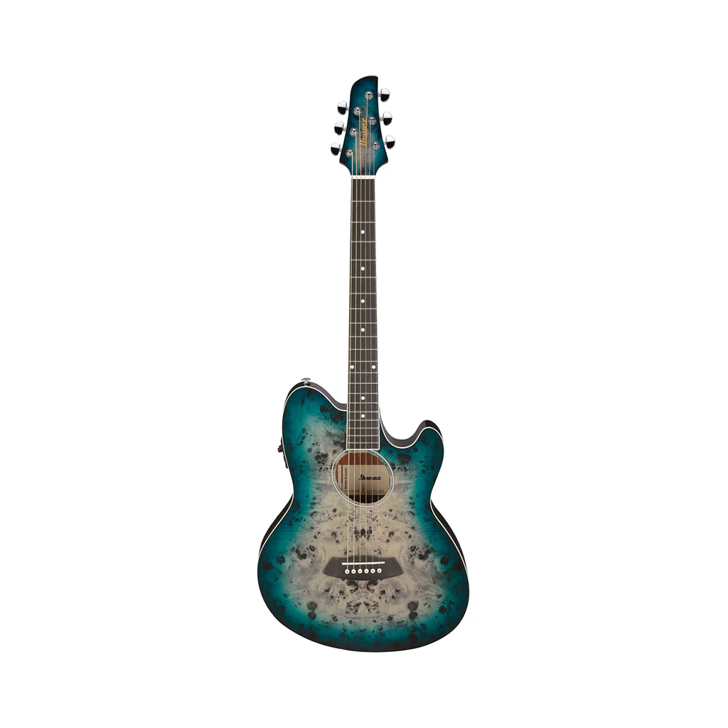 Ibanez TCY10PA Acoustic Guitar w/Pickup - Cosmic Blue Starburst High Gloss - Image 3