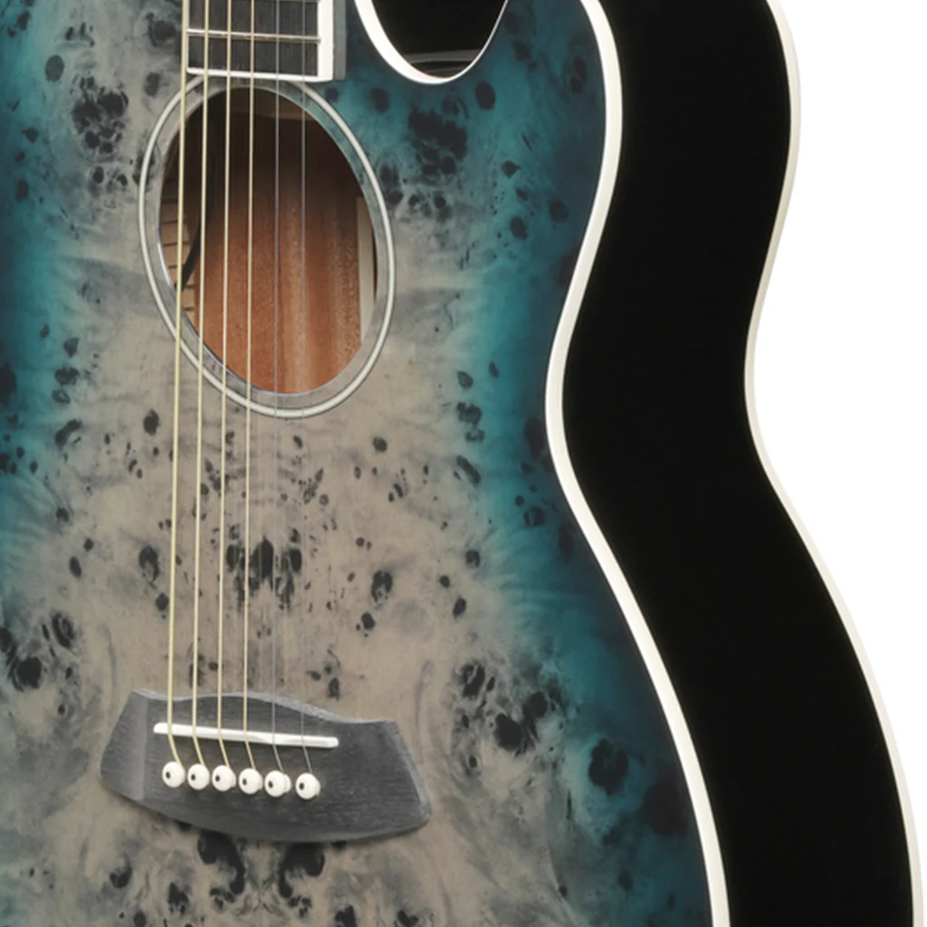 Ibanez TCY10PA Acoustic Guitar w/Pickup - Cosmic Blue Starburst High Gloss - Image 7