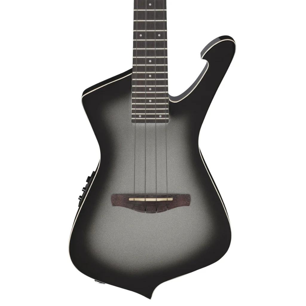 Ibanez UICT100A Electric Tenor Ukulele - Metallic Gray Sunburst