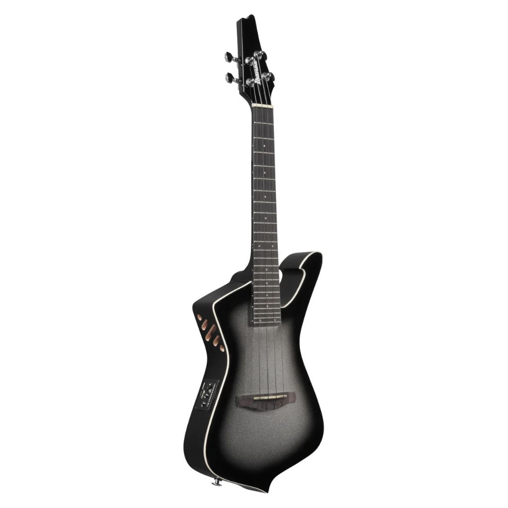Ibanez UICT100A Electric Tenor Ukulele - Metallic Gray Sunburst - Image 5