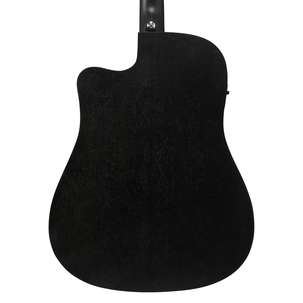 Ibanez V44CE Acoustic Guitar - Weathered Black Open Pore - Image 2
