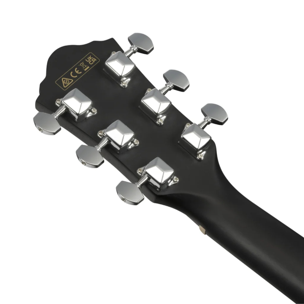Ibanez V44CE Acoustic Guitar - Weathered Black Open Pore - Image 7