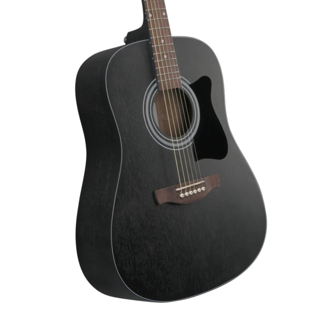 Ibanez V54NJP Acoustic Guitar with Bag - Open Pore Weathered Black - Image 9