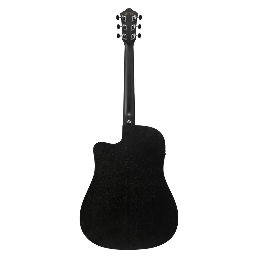 Ibanez VC44CE Acoustic Guitar - Open Pore Weathered Black - Image 4