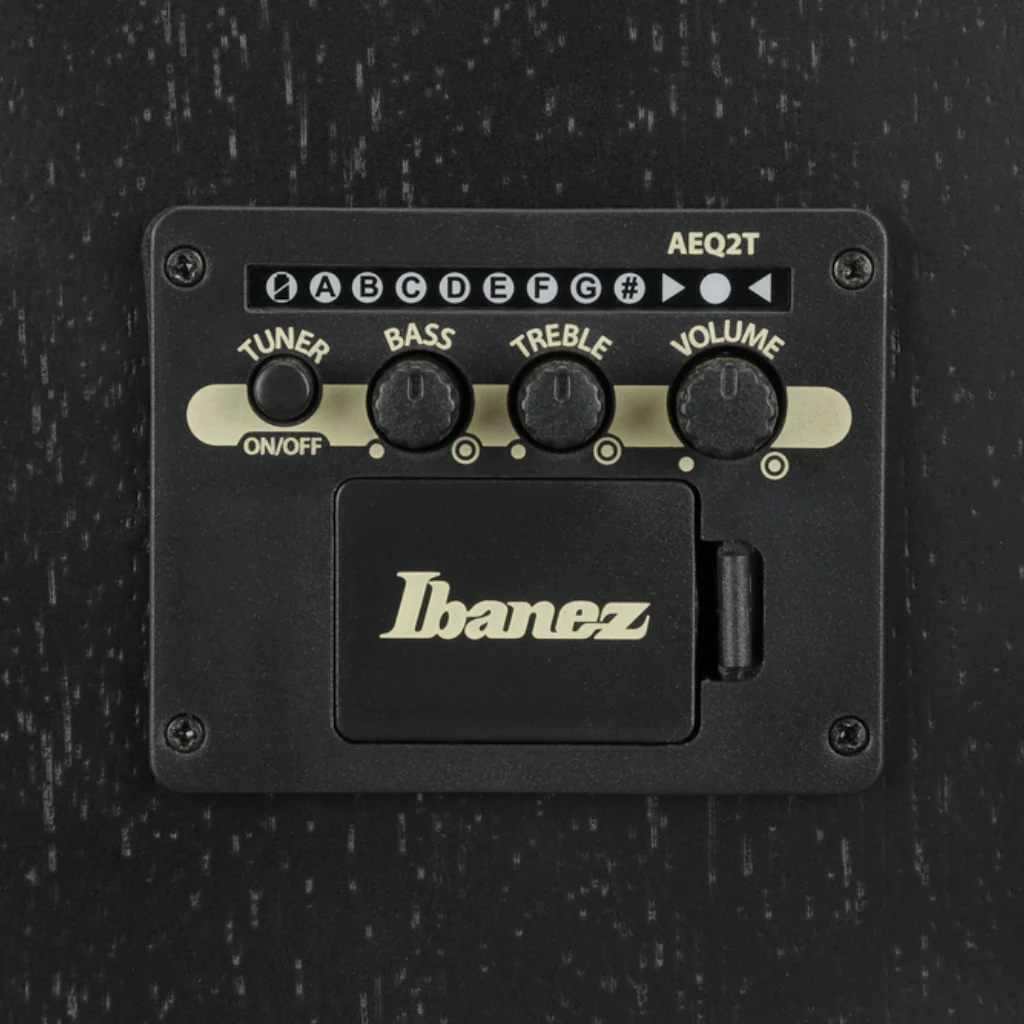 Ibanez VC44CE Acoustic Guitar - Open Pore Weathered Black - Image 8