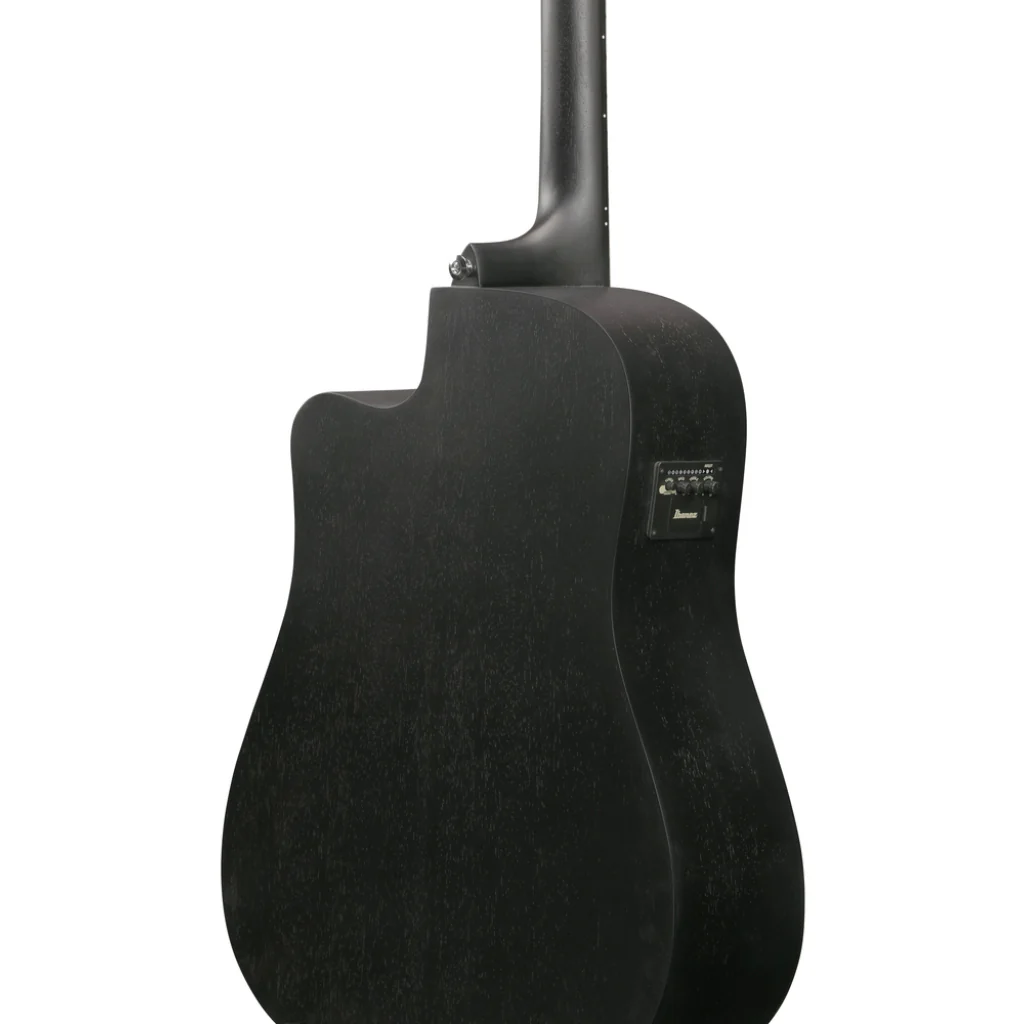 Ibanez VC44CE Acoustic Guitar - Open Pore Weathered Black - Image 9