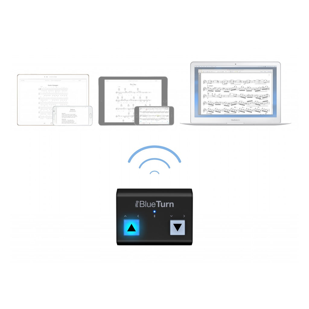 IK iRig BlueTurn - Backlit Compact Bluetooth Page Turner - Image 4