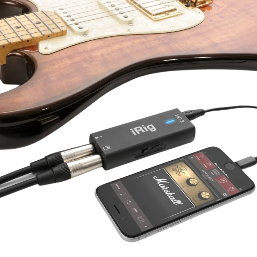 IK iRig HD 2 - Professional Quality Digital Guitar Interface for iPhone, iPad, Mac & PC - Image 4