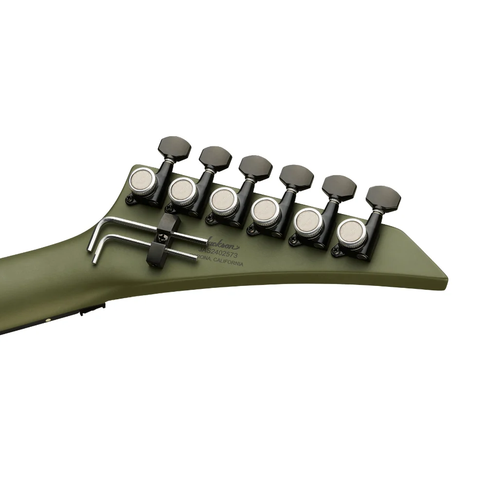 Jackson American Series Rhoads RR24 Electric Guitar - Matte Army Drab, Ebony Fingerboard - Image 5