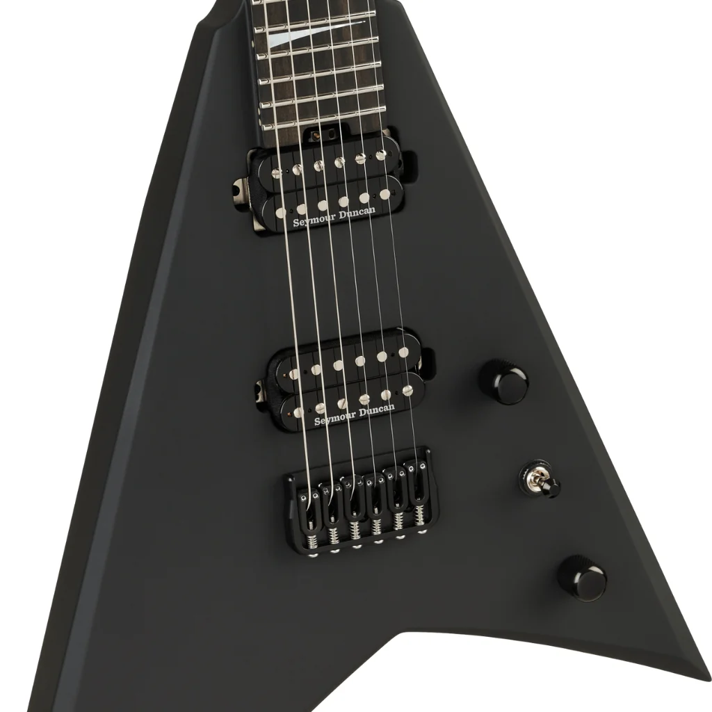 Jackson American Series Rhoads RR24 HT Electric Guitar - Satin Black, Ebony Fingerboard - Image 6