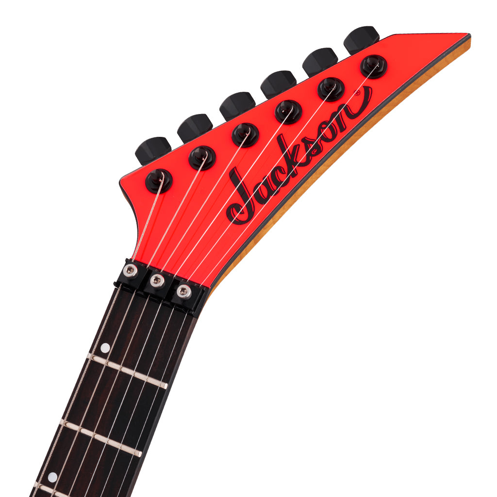 Jackson American Series Virtuoso Electric Guitar Streaked Ebony Fingerboard Rocket Red - Image 4