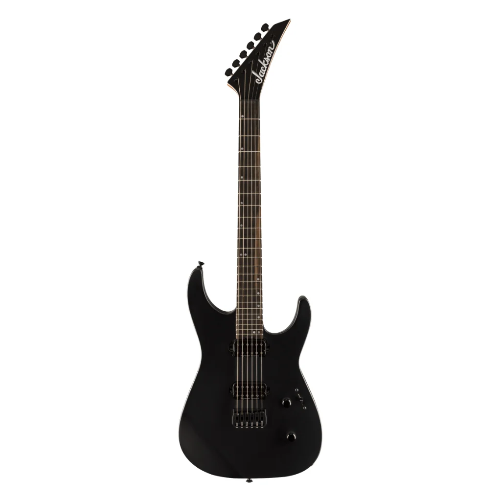 Jackson American Series Virtuoso Hardtail with Streaked Ebony Fingerboard - Satin Black - Image 3