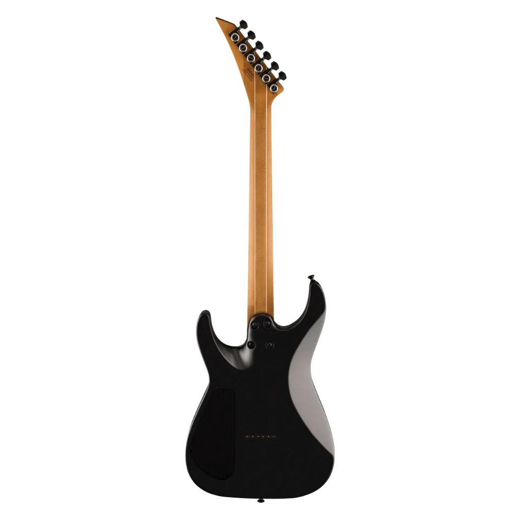 Jackson American Series Virtuoso Hardtail with Streaked Ebony Fingerboard - Satin Black - Image 4