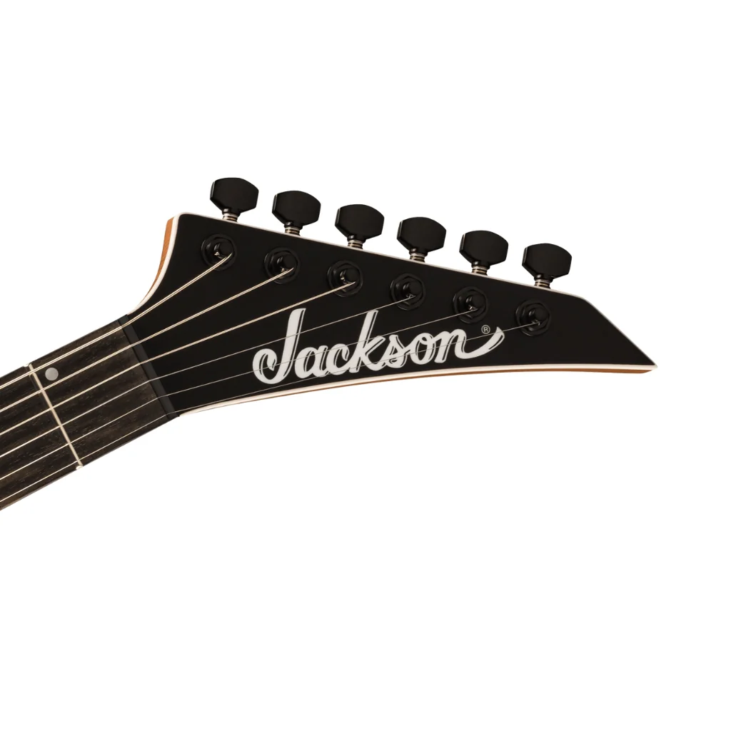 Jackson American Series Virtuoso Hardtail with Streaked Ebony Fingerboard - Satin Black - Image 5