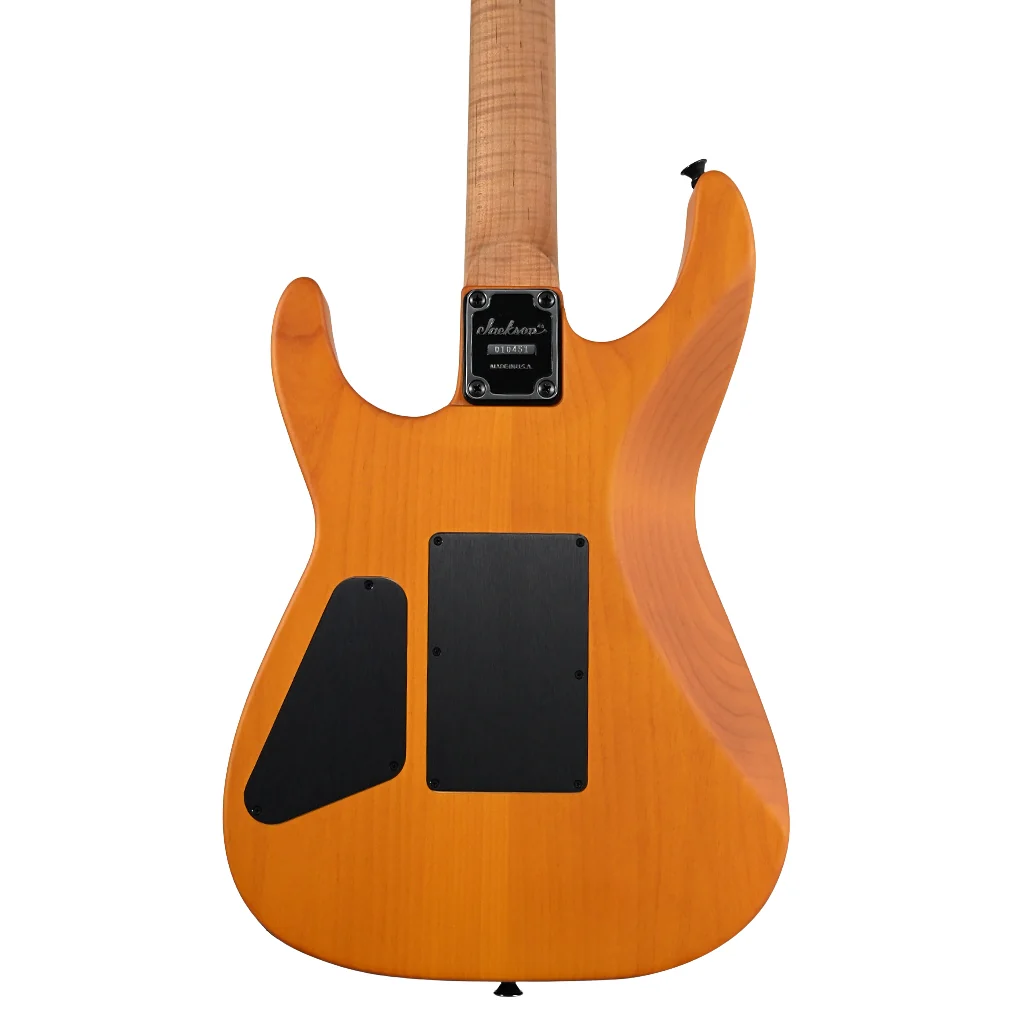 Jackson Custom Shop DK 2H FR Flame Maple Top Electric Guitar - Trans Amber - Image 3