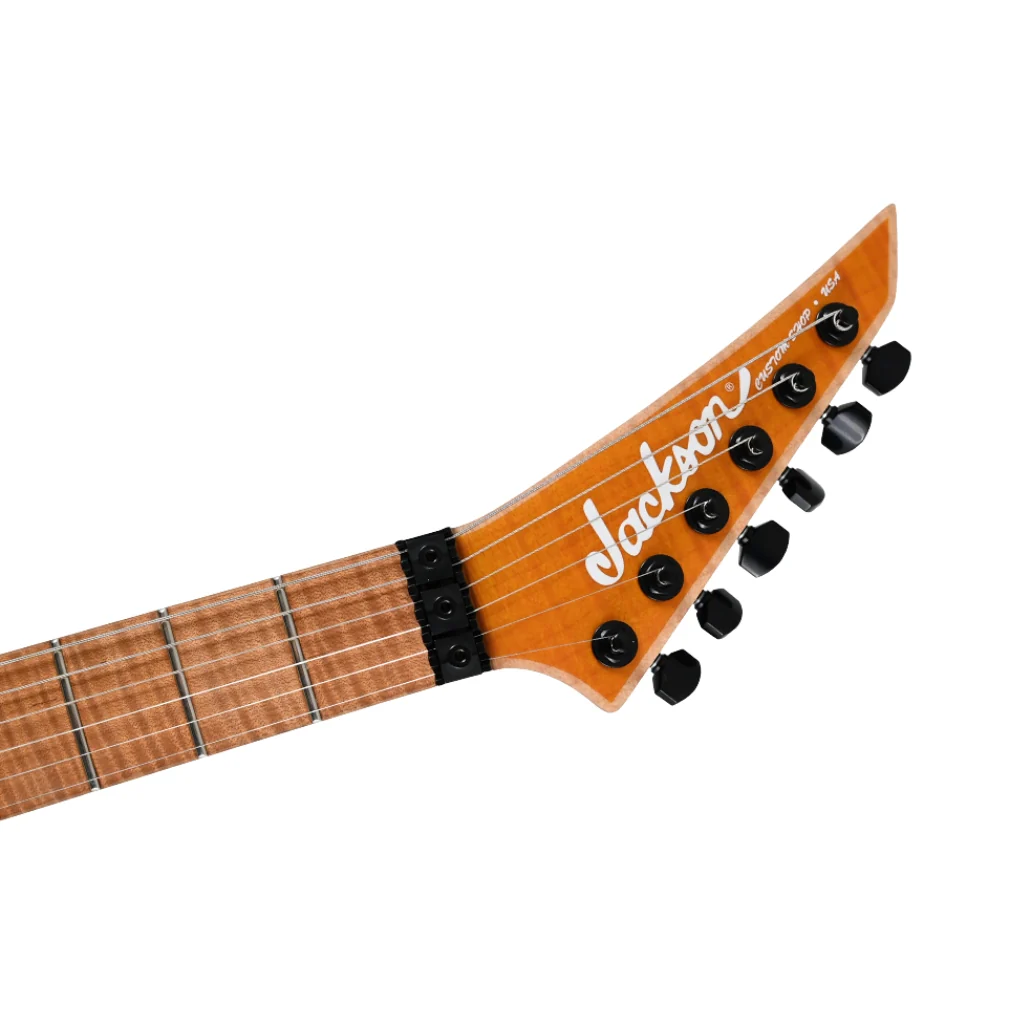 Jackson Custom Shop DK 2H FR Flame Maple Top Electric Guitar - Trans Amber - Image 6
