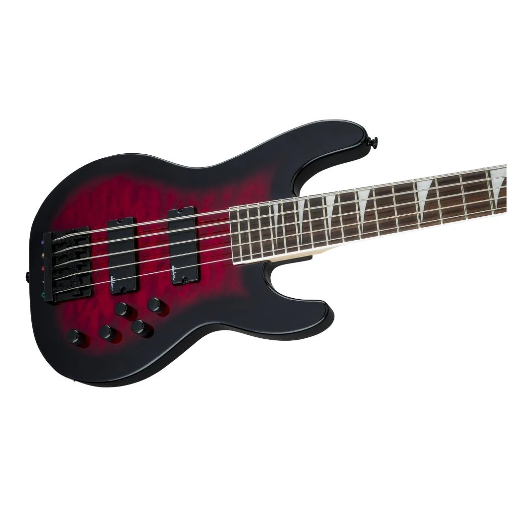 Jackson - JS Series Concert Bass JS3VQ, Amaranth Fingerboard - Transparent Red Burst | Bass Guitars | 2919021502 - Image 3