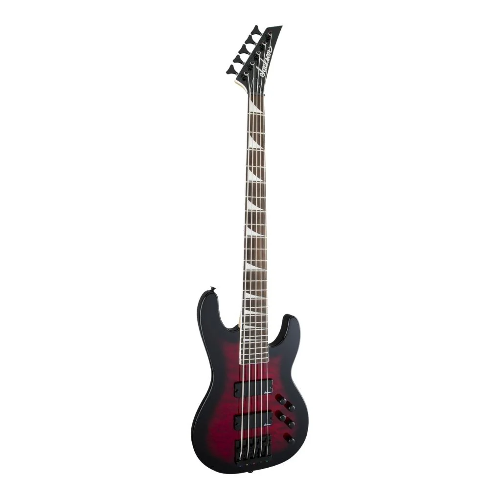 Jackson - JS Series Concert Bass JS3VQ, Amaranth Fingerboard - Transparent Red Burst | Bass Guitars | 2919021502 - Image 4