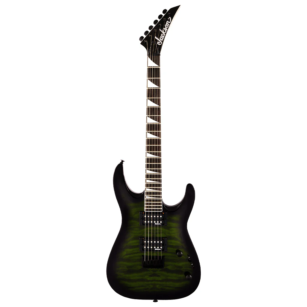 Jackson JS Series Dinky Arch Top JS32Q DKA HT Electric Guitar - Transparent Green Burst, Amaranth Fingerboard - Image 2