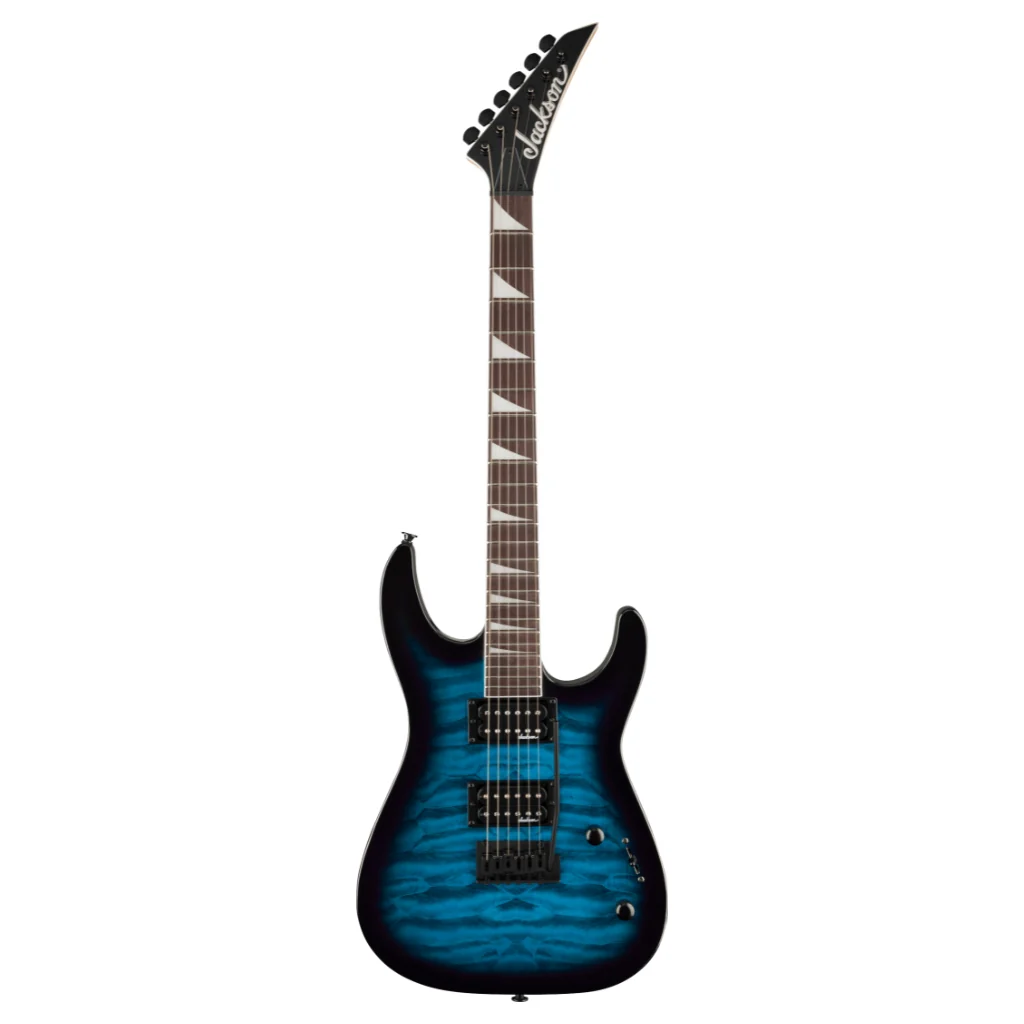Jackson JS Series Dinky JS20 DKQ 2PT in Transparent Blue Burst - Image 2