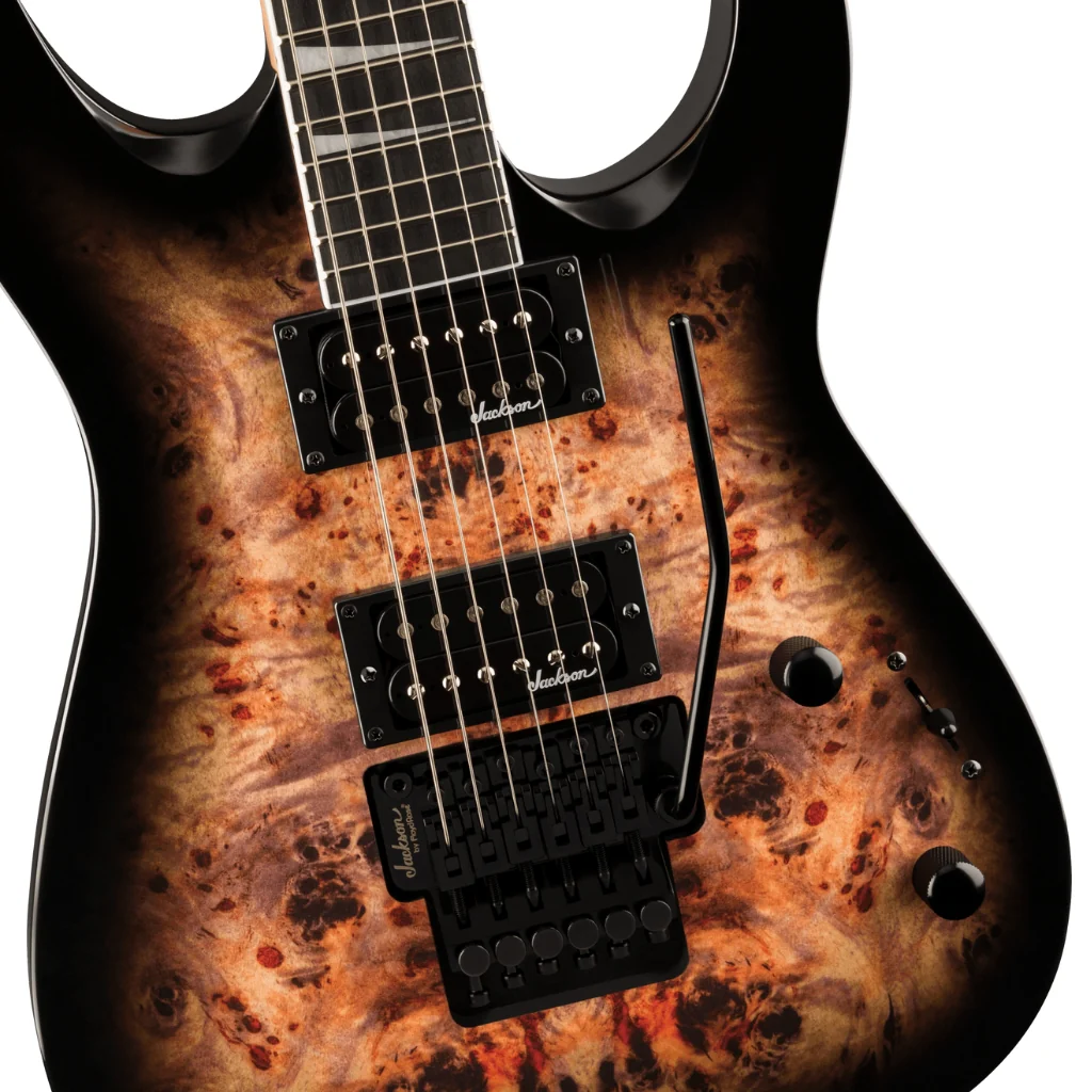 Jackson JS Series Dinky JS32 DKAP in Transparent Black Burst - Image 7