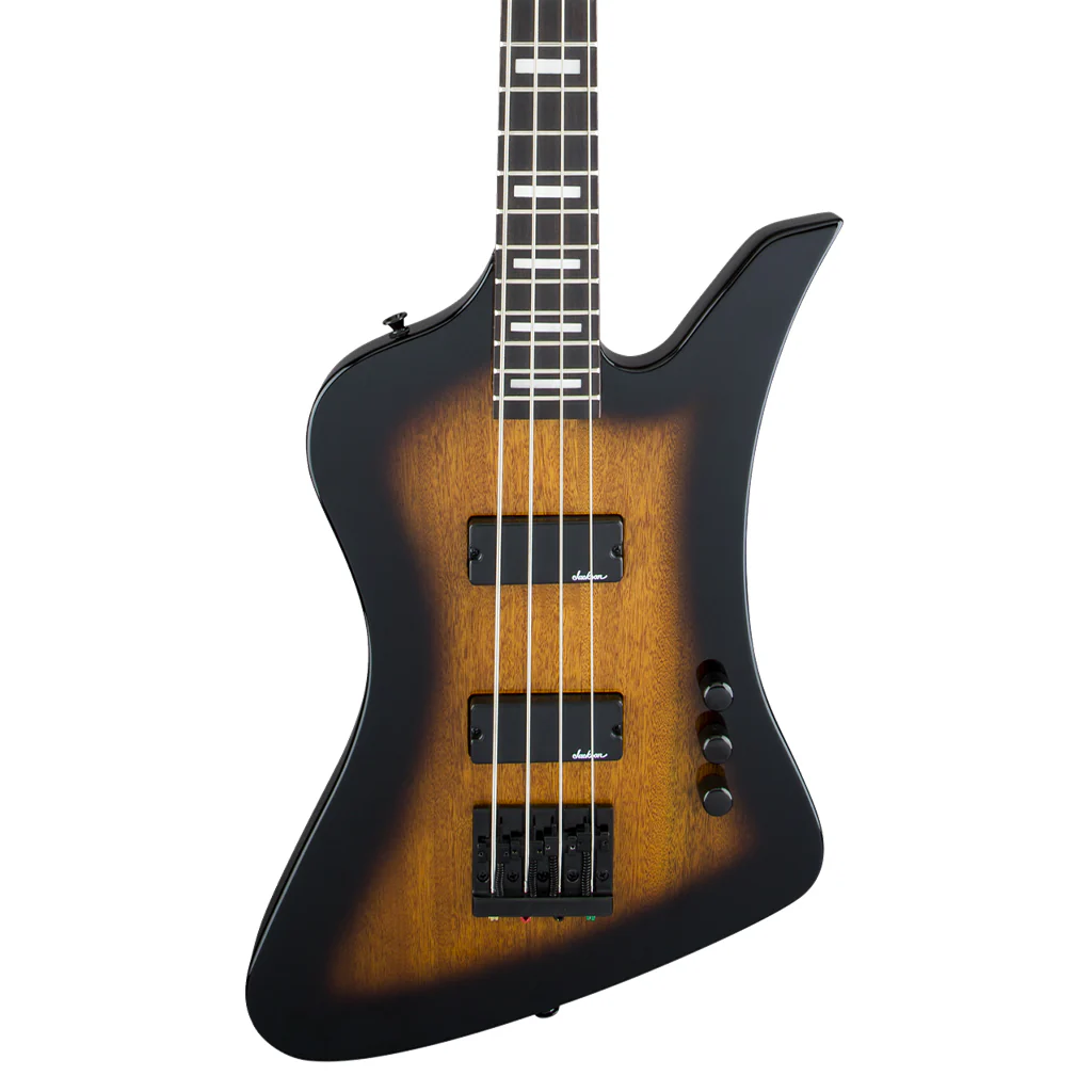 Jackson JS Series Kelly Bird IV JS2 Bass Guitar - Tobacco Burst, Amaranth Fingerboard