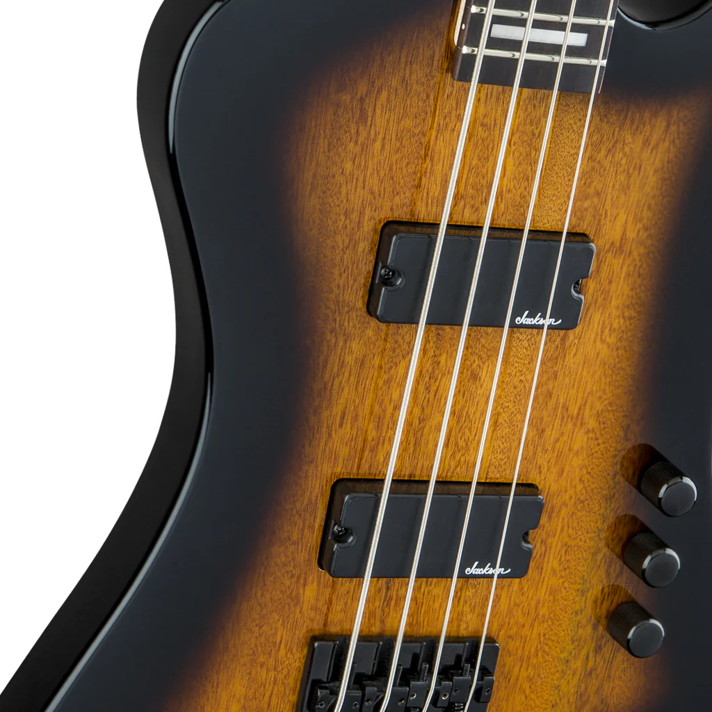 Jackson JS Series Kelly Bird IV JS2 Bass Guitar - Tobacco Burst, Amaranth Fingerboard - Image 6