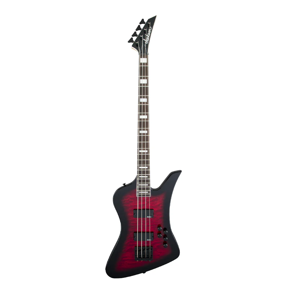 Jackson JS Series Kelly Bird JS3Q, Amaranth Fingerboard, Transparent Red Burst | Bass Guitars | 2919093591 - Image 2