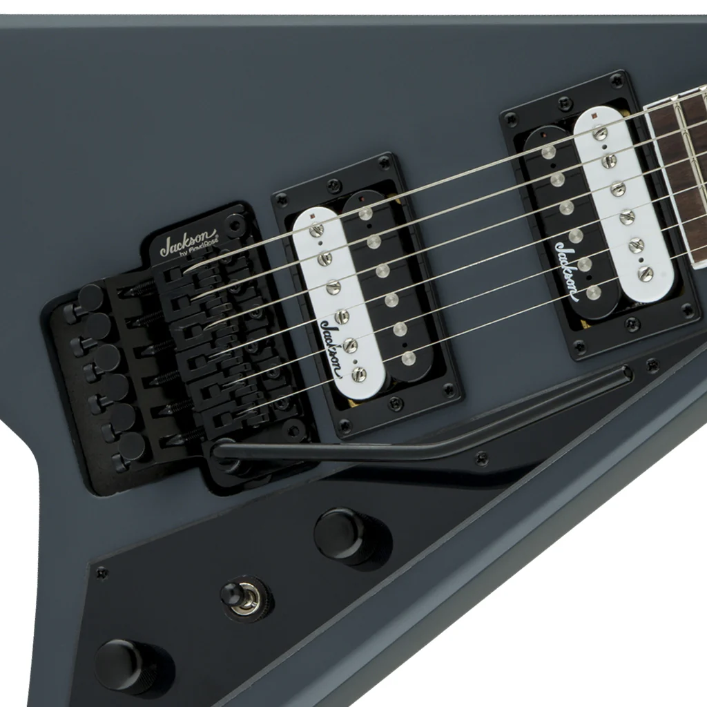 Jackson - JS Series Rhoads JS32, Amaranth Fingerboard, Satin Gray | Electric Guitars | 2910147522 - Image 6
