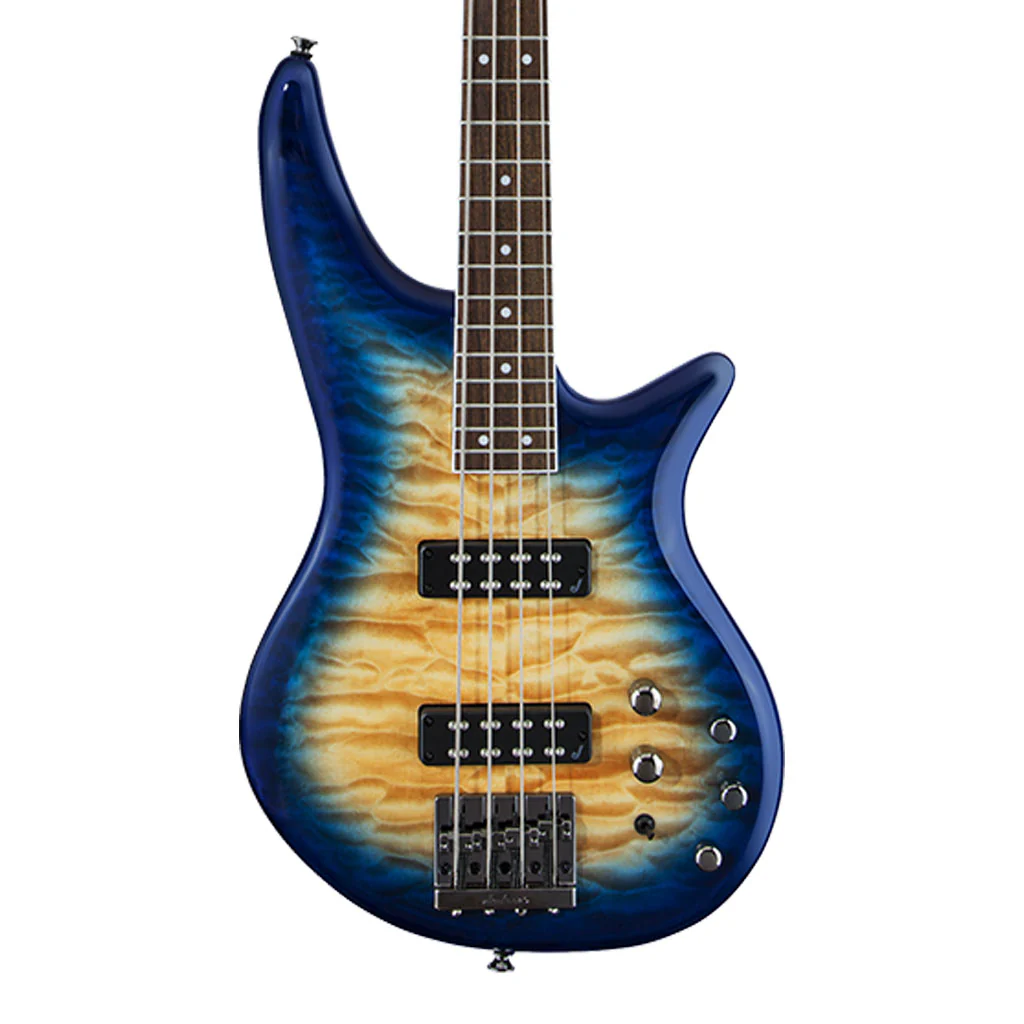 Jackson JS Series Spectra Bass JS3Q - Amber Blue Burst | Bass Guitars | 2919007558