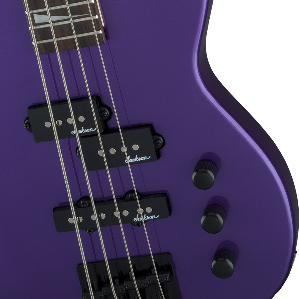 Jackson JS1X Concert Bass Minion Bass Guitar - Pavo Purple, Amaranth Fretboard - Image 6