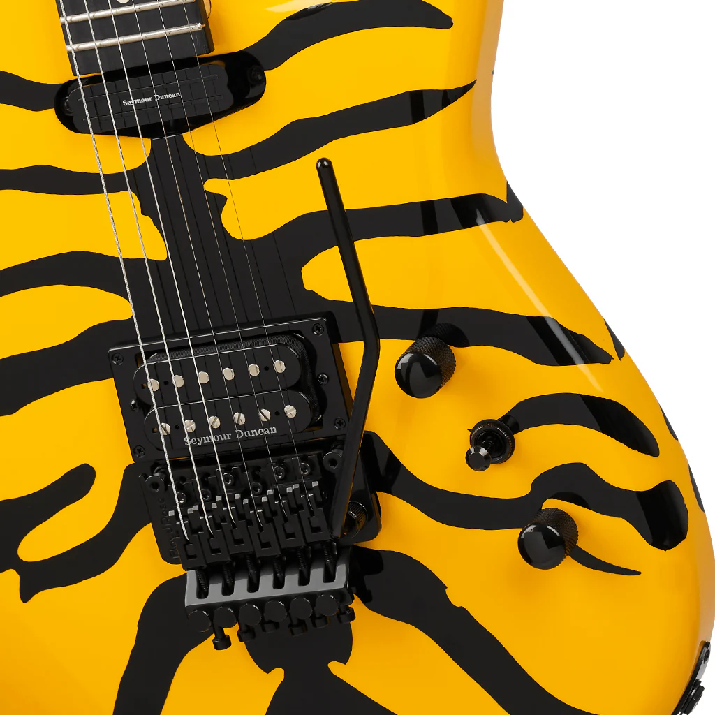 Jackson Pro Origins 1985 San Dimas SD1 HH FR Limited Edition Electric Guitar - Yellow Bengal - Image 7