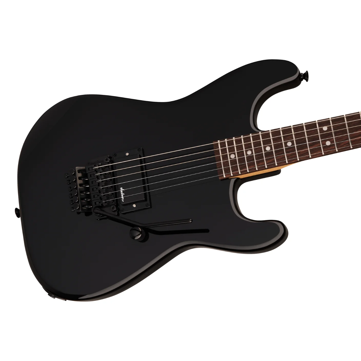 Jackson Pro Origins 1985 San Dimas SD1A H FR Electric Guitar - Gloss Black, Rosewood Fingerboard - Image 7