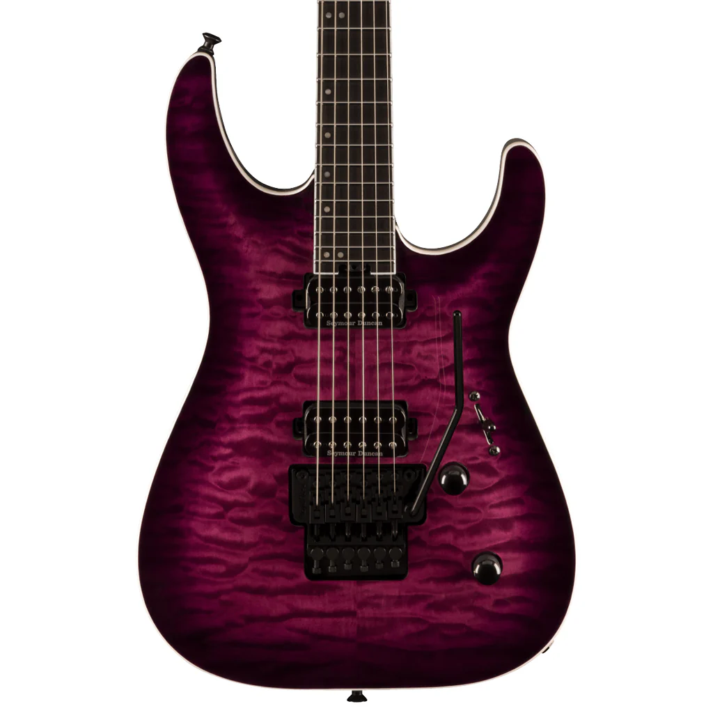 Jackson Pro Plus Series Dinky™ DKAQ, Ebony Fingerboard, Transparent Purple Burst