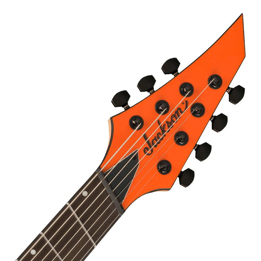 Jackson Pro Plus Series DK Modern HT7 MS, Ebony Fingerboard, Satin Orange Crush - Image 4